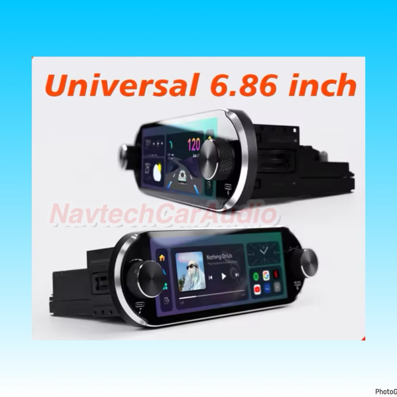 Head unit android single din Classic C1 6.86 inch uniqe model