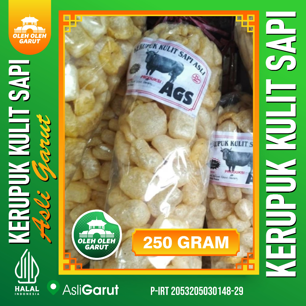 

KERUPUK KULIT SAPI DOROKDOK ASLI GARUT 250 GRAM