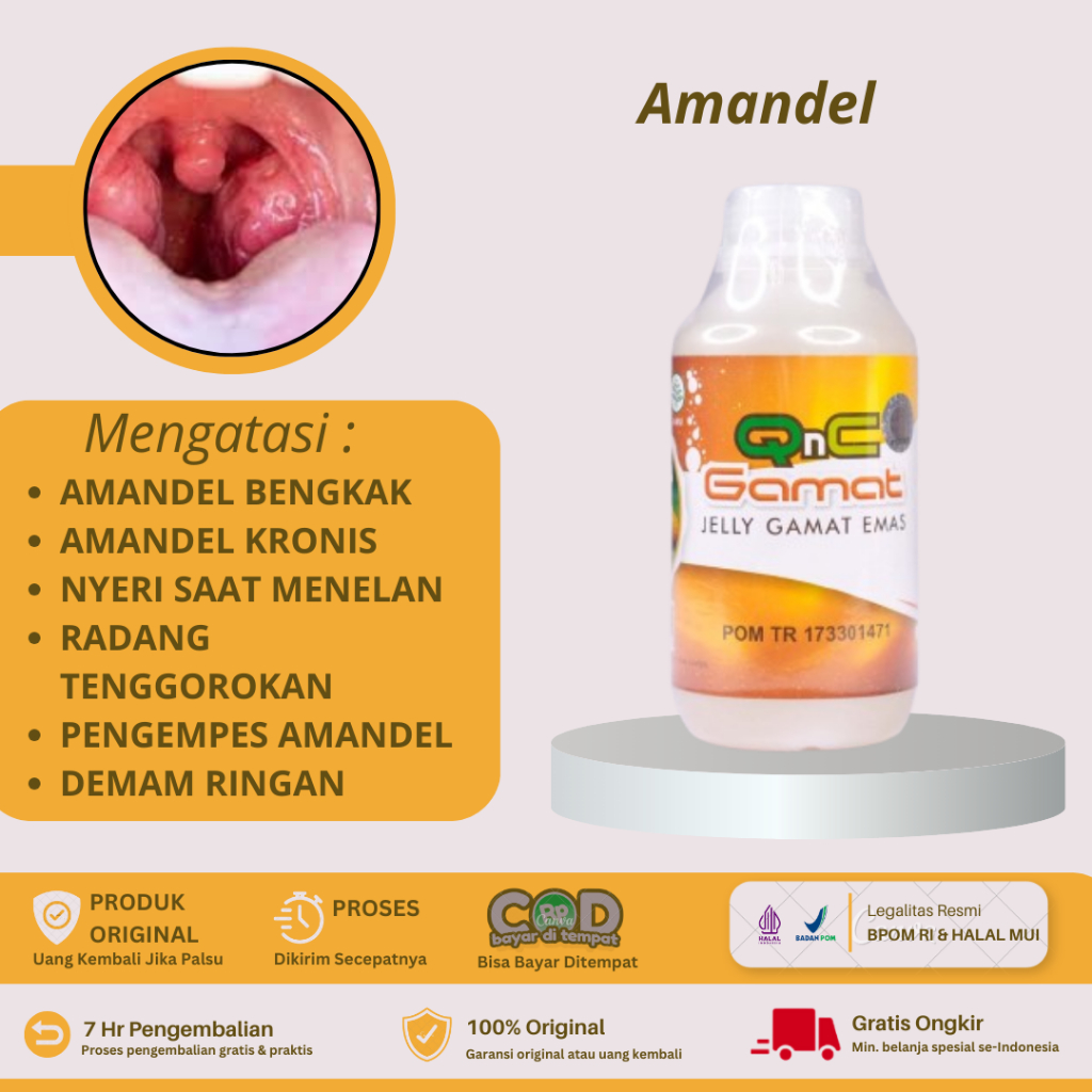 Qnc Jelly Gamat - Amandel Anak, Amandel Dewasa, Amandel Tanpa Oprasi, Amandel Bengkak
