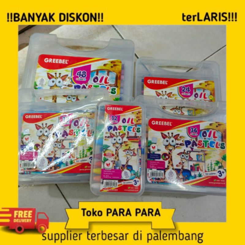 

Crayon Anak GREEBEL OIL PASTELS ( 12, 18, 24, 36, 48 )