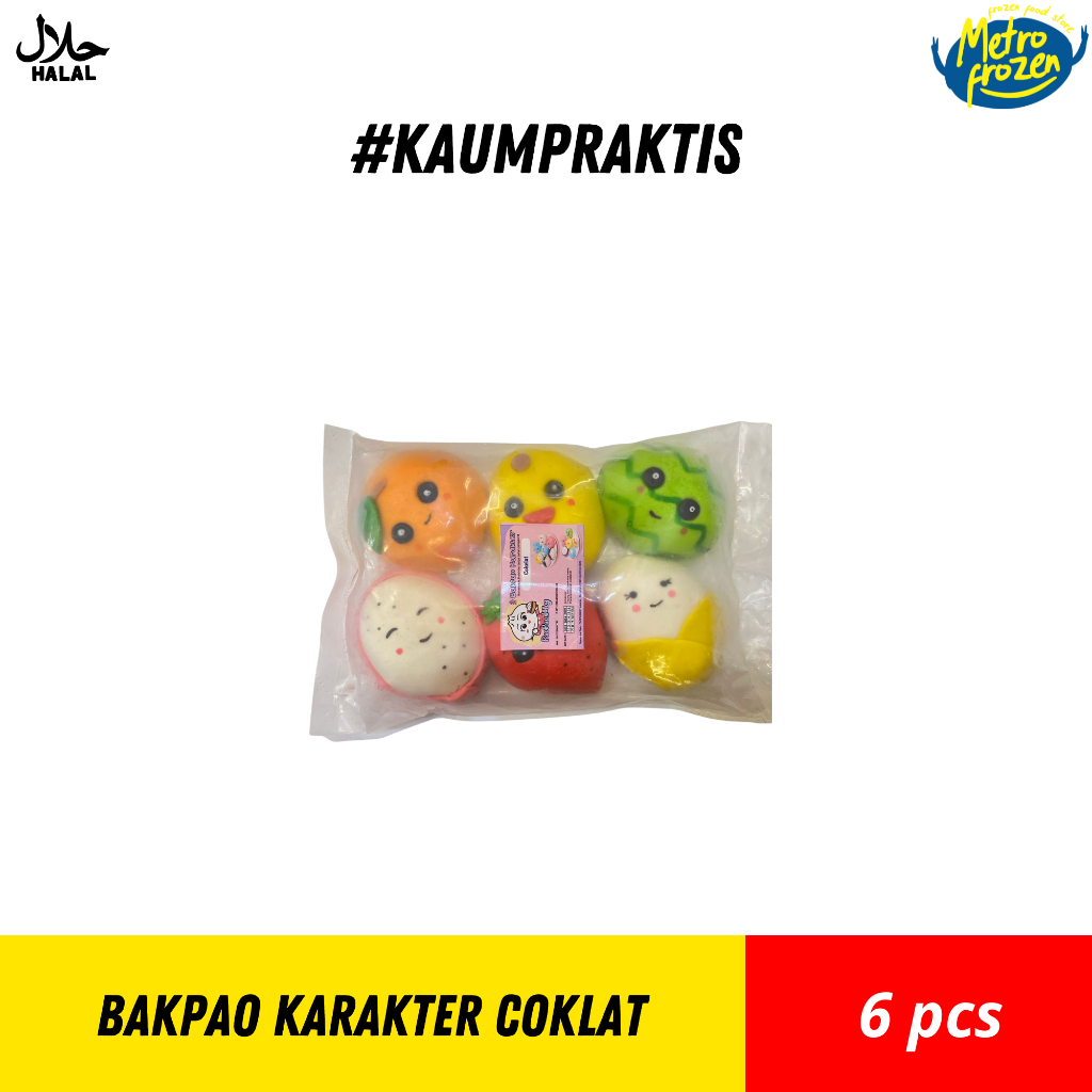 

BAKPAO KARAKTER PAOMOY Varian Coklat 6pcs