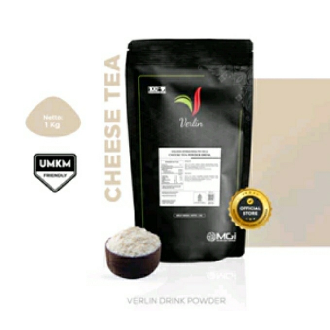 

Cheese tea powder minuman serbuk instan teh Verlin 1 kg