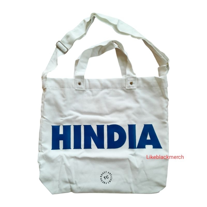 TOTEBAG HINDIA X TANAMERA - LAGI PULA HIDUP AKAN BERAKHIR (Likeblackmerch) WHITE