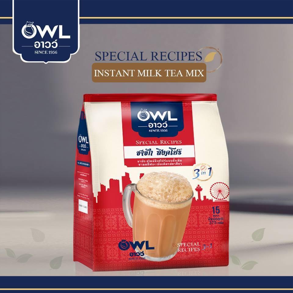 

Owl milk tea singapore imported from Thailand - 15 sachet 375gr
