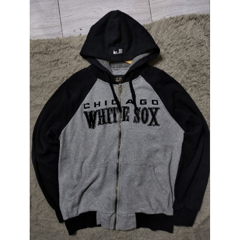 Hoodie Zipper Vintage MLB WHITE SOX