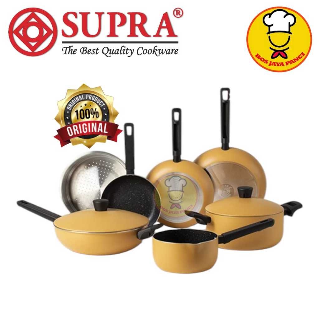 NEW PORODUK SUPRA PANCI SET ALUMUNIUM NONSTICK ANTI LENGKET RENATTA MOELOEK SIGNATURE SET 9 PCS