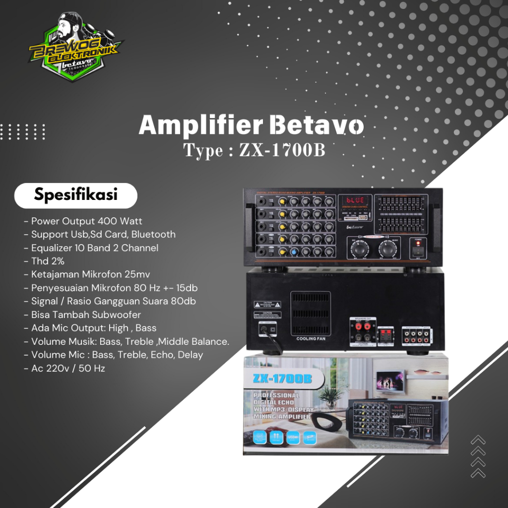 AMPLIFIER BETAVO ZX-1700B