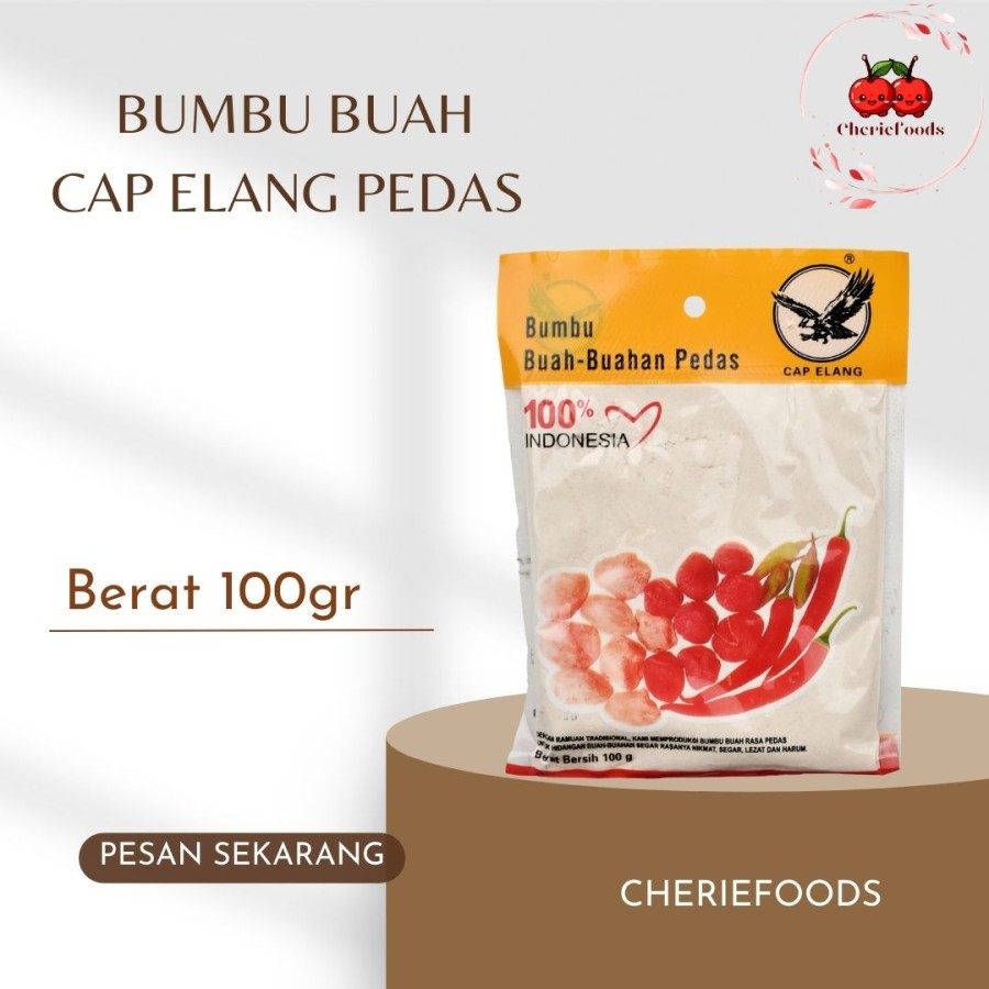 

Bumbu Buah Pedas Cap Elang 100gr/ Bumbu buah untuk manisan/ Asinan/ Manisan makanan