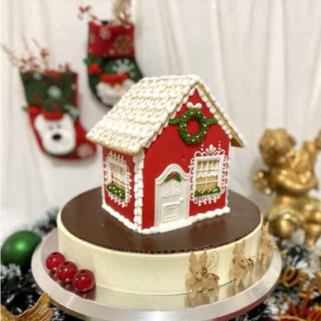 

Christmas Ginger Bread House (Xmas / Kukis Natal Collection) - Sugar Cookies / Decorated Cookies / Kukis Hias