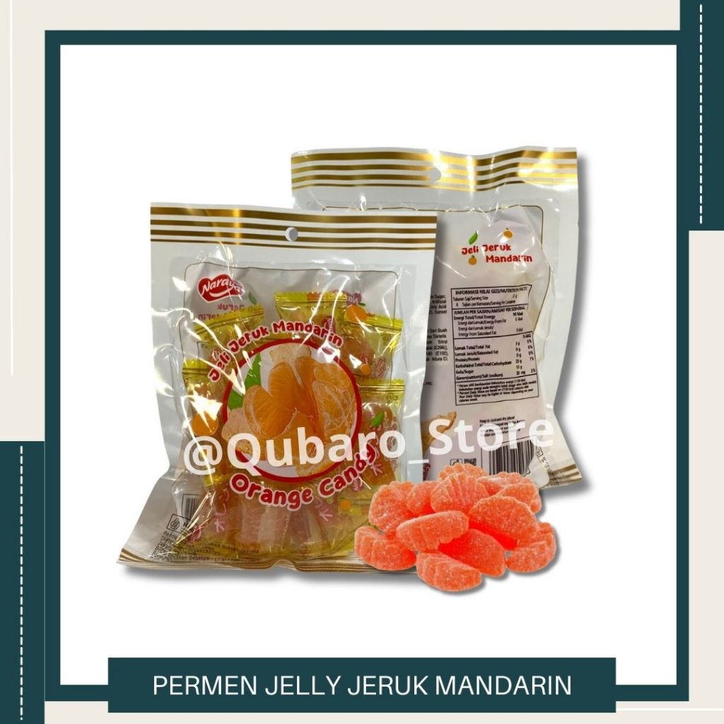 

PERMEN JELLY JERUK MANDARIN 200GR MANISAN JELLY JERUK NARAYA