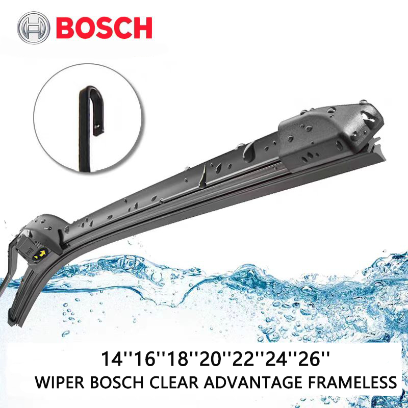 Wiper Blade BOSCH Frameless Clear Advantage / Aerofit / Pisang Full Karet / Kipas Kaca Depan Mobil /
