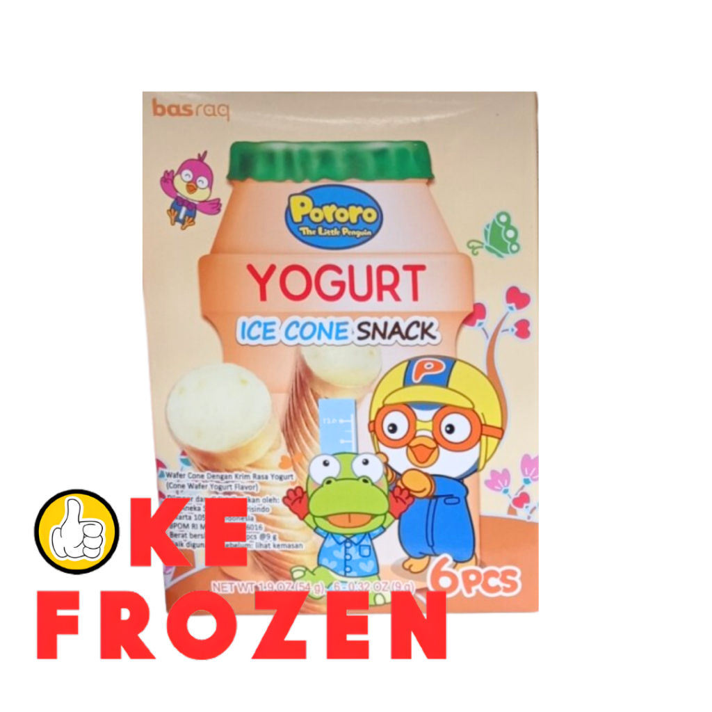 

PORORO ICE CONE RASA YOGHURT 54GR ISI 6 / WAFER CONE