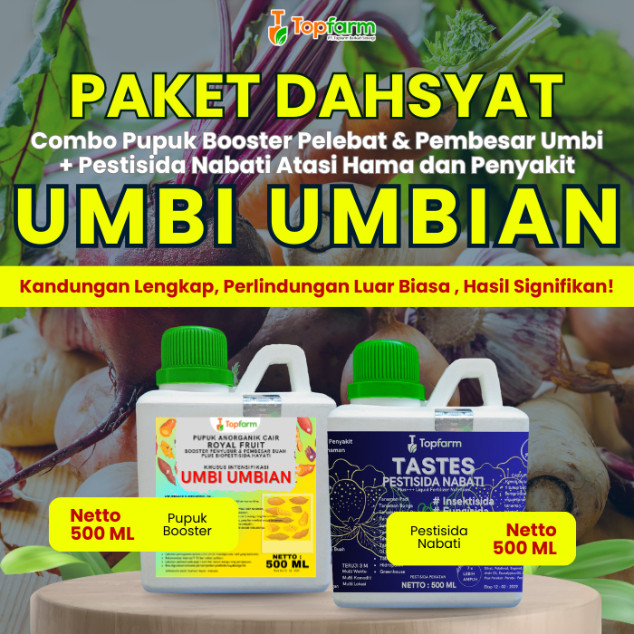 Pupuk Pestisida Topfarm / Pupuk Umbi Umbian / Pupuk Pembesar Umbi / Pupuk Khusus Umbi / Obat Pertani