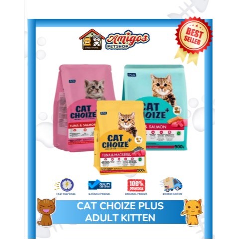 Makanan kucing Cat Choize plus - Cat Choize Plus + adult kitten - Amigos Petshop Makassar