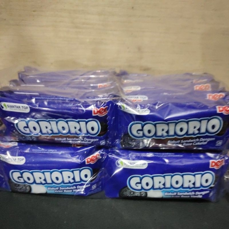 

goriorio 500 renceng,1pak isi 20sachet@10gr