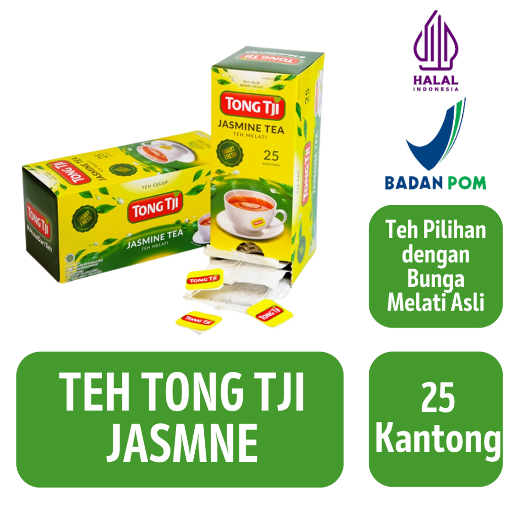 

Tong Tji Jasmine Tea | Teh Melati Celup [25 kantong]