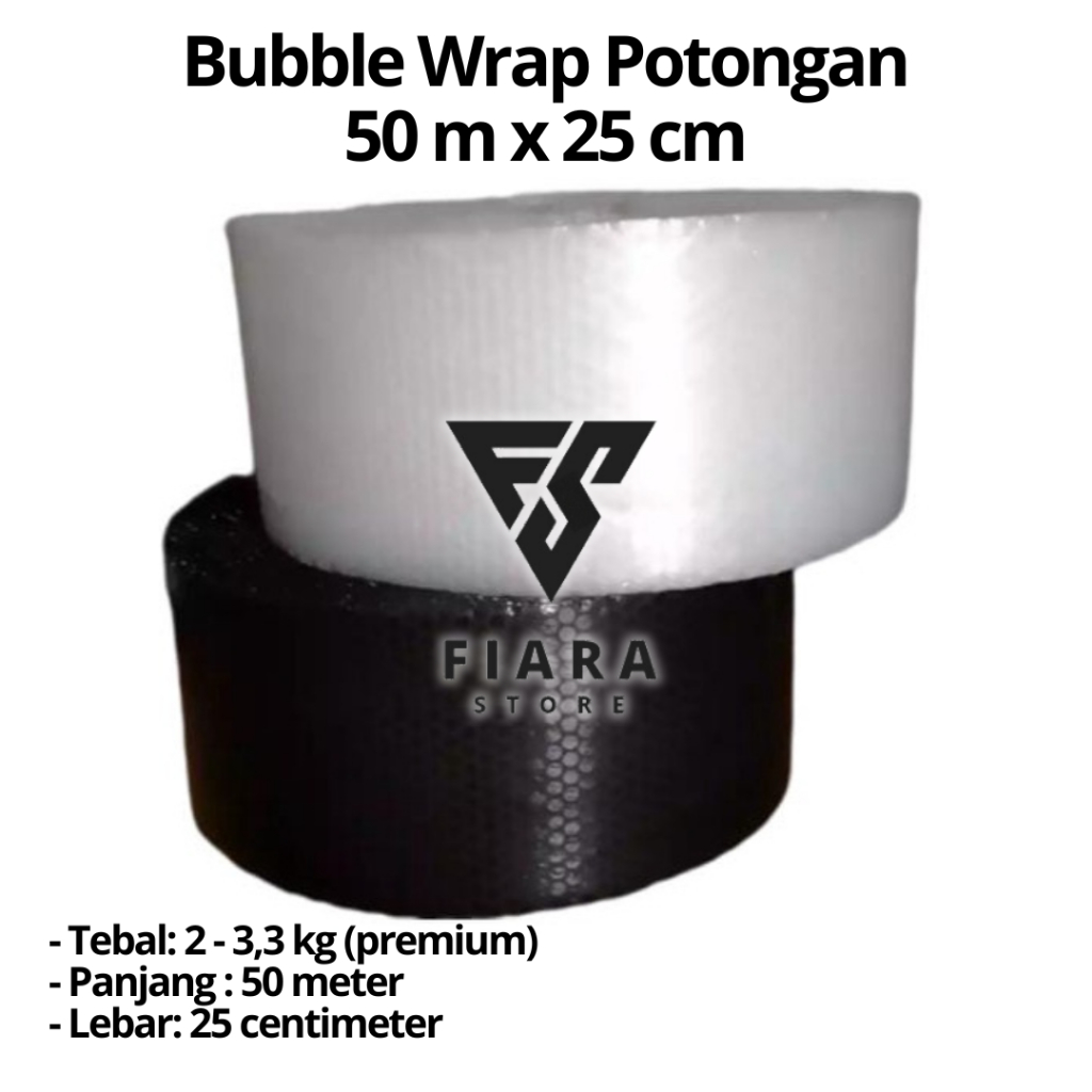 

Bubble Wrap Potongan 50 m x 25 cm (Super Tebal Ukuran Seperlima Roll)