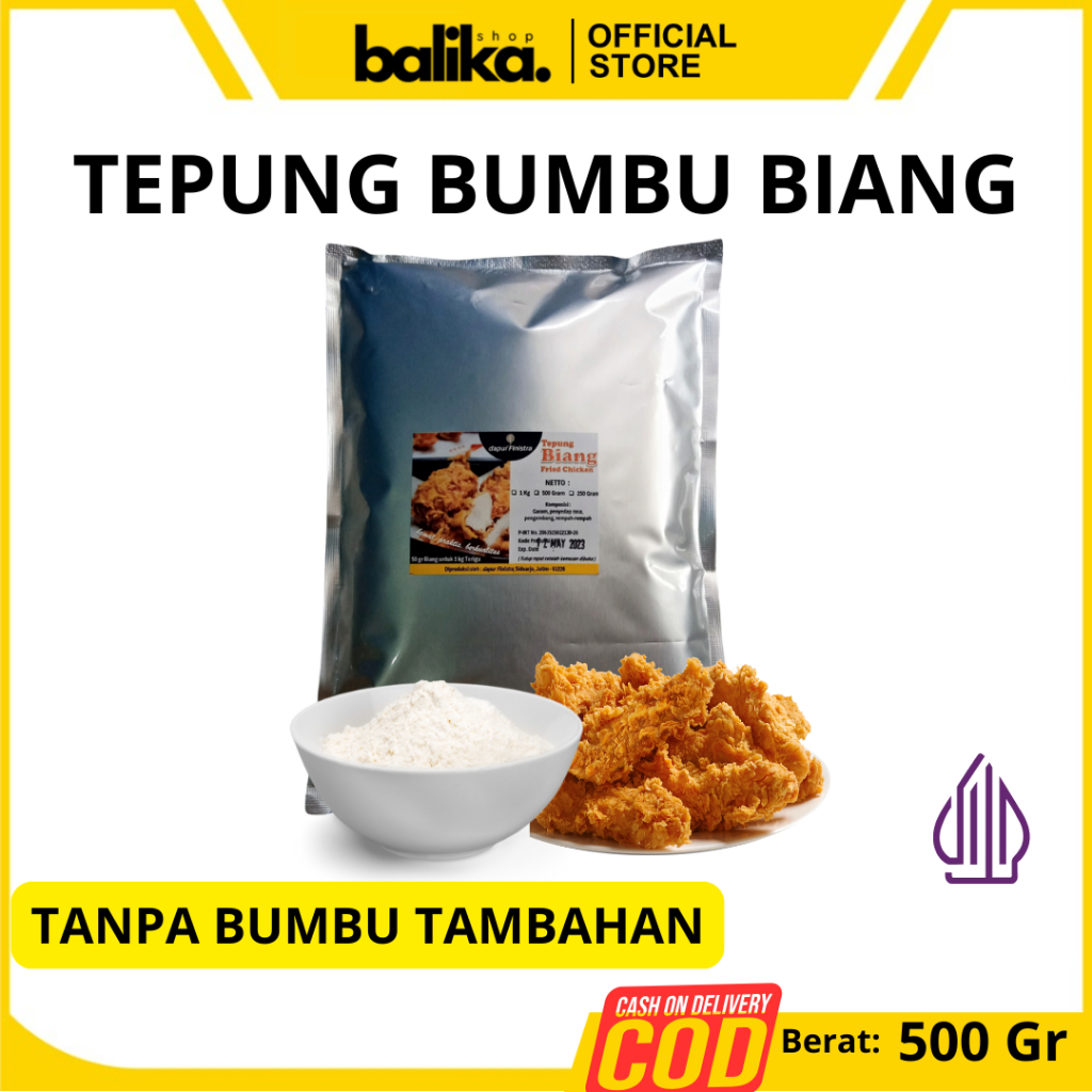 

Biang Tepung Bumbu Ayam Krispi Ala KFC 500 gr