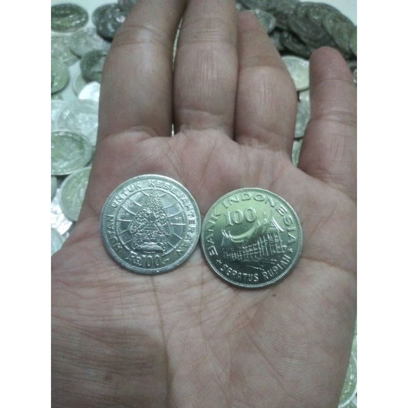uang kuno koin 100 indonesia 1978 asli