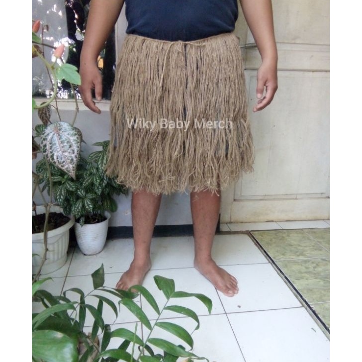 Rok Rumbai Papua Tali Goni Panjang 5cm Dewasa Tali Rami Rok Adat Papua Panjang 5cm Rok Tari Adat Pap