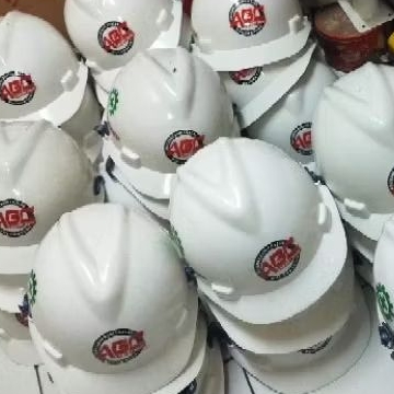 STIKER CUTTING & PRINTING VYNIL LOGO NAMA PT/CV SAFETY KESELAMATAN KERJA HELMET PROYEK