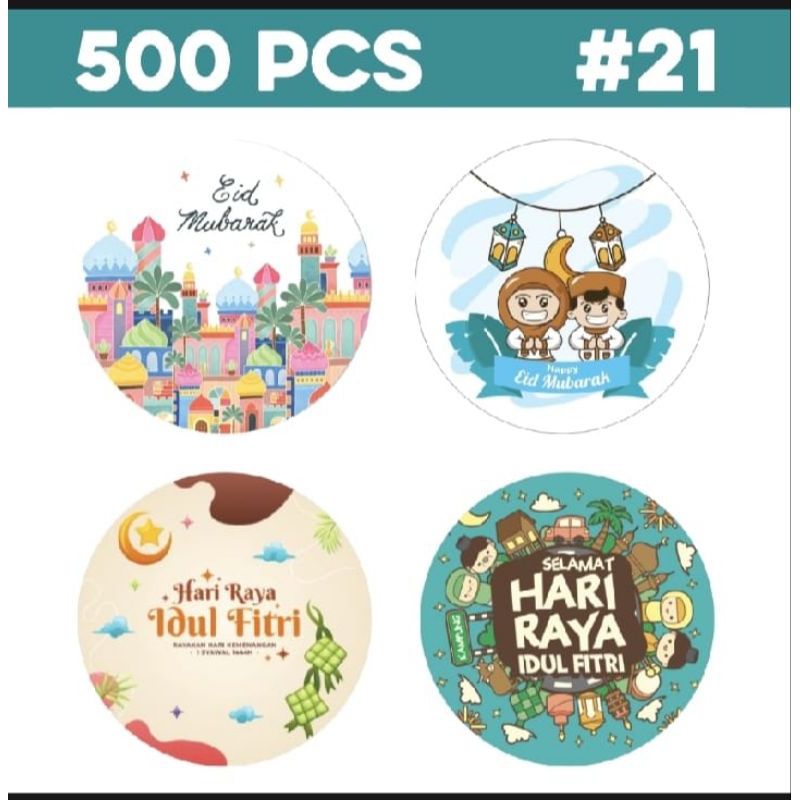 

Stiker Hari Raya / Lebaran/ Idul Fitri /Stiker Ucapan / Dikirim Random / Isi 500 pcs