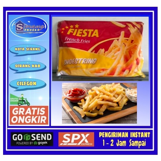 

Kentang Fiesta Shoestring 500gr, Kentang Beku, Serang Frozen