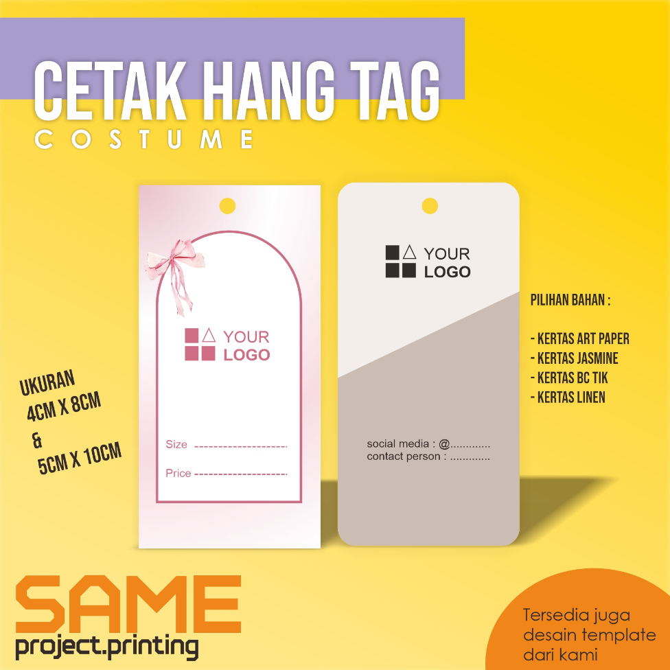 

Hang Tag Custome / Hang Tag Premium / Hang Tag Baju