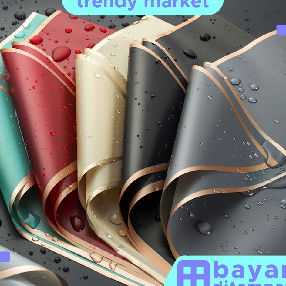 

Promo Meriah 2 PCS Kertas Buket Bunga Flower Wrapping Flower Paper List Gold Cellophane Florist KB1