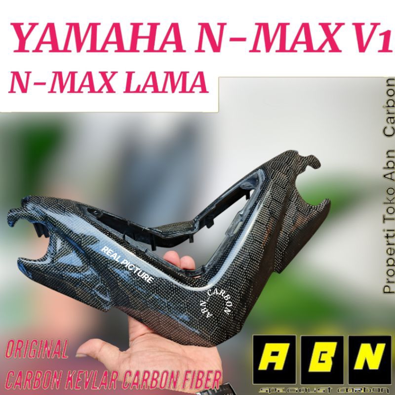 Cover Stang Atas Nmax Lama Karbon Kevlar Hexagon