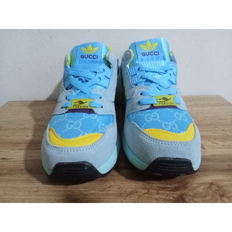 Sepatu Wanita Adidas Torsion X Gucci ZX 8000 GG Monogram Unisex - 37,5