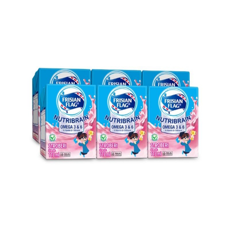 

Frisian flag milky uht rasa strawberry 6x115 ml