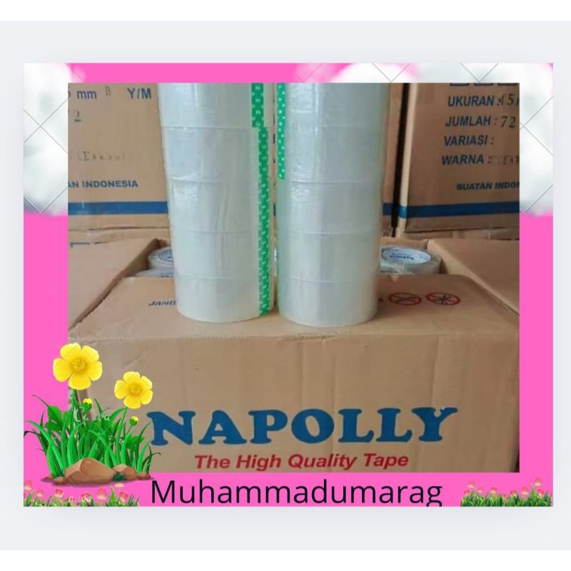 

❤️Muhammadumarag❤️lakban bening dan cokelat 45x90 yard tidak mudah putus