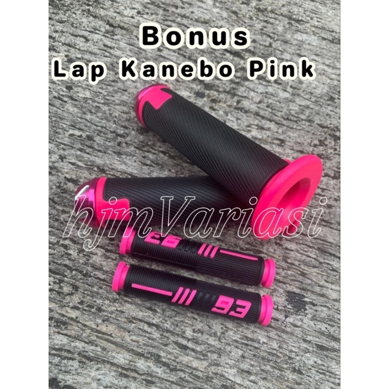 Paket Handgrip Motor Warna Black Pink Jalu Pink Variasi
