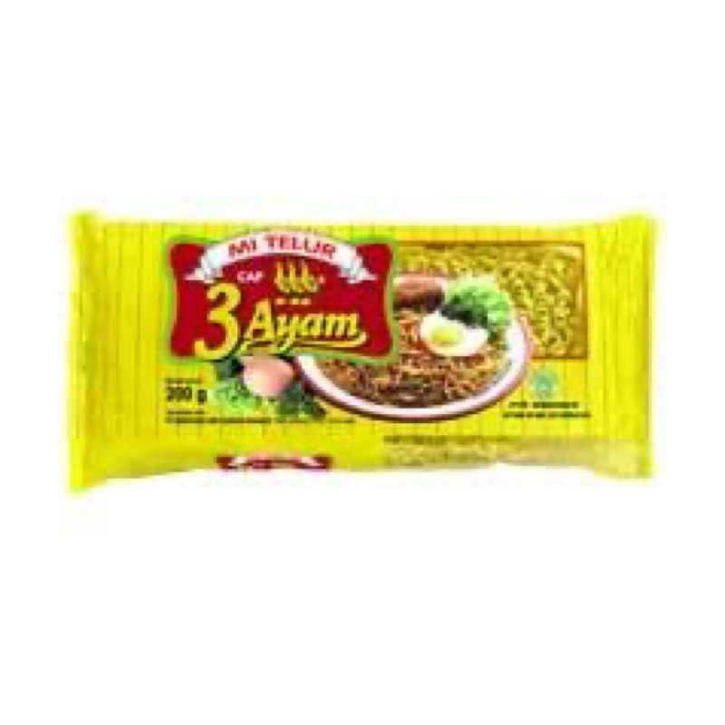 

Mie Telur 3 Ayam 200gr 1 pcs