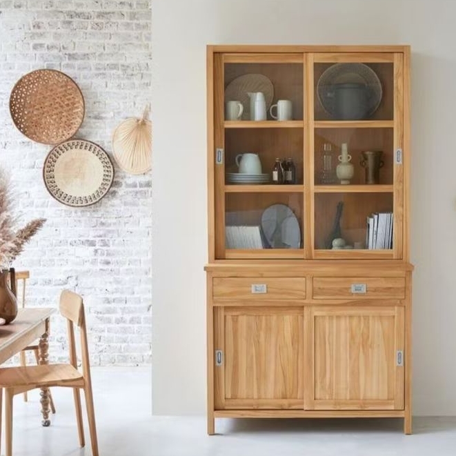 Lemari Dapur / Lemari Dapur Kayu Jati / Lemari Jepara / Lemari Kayu Jati / Lemari Dapur