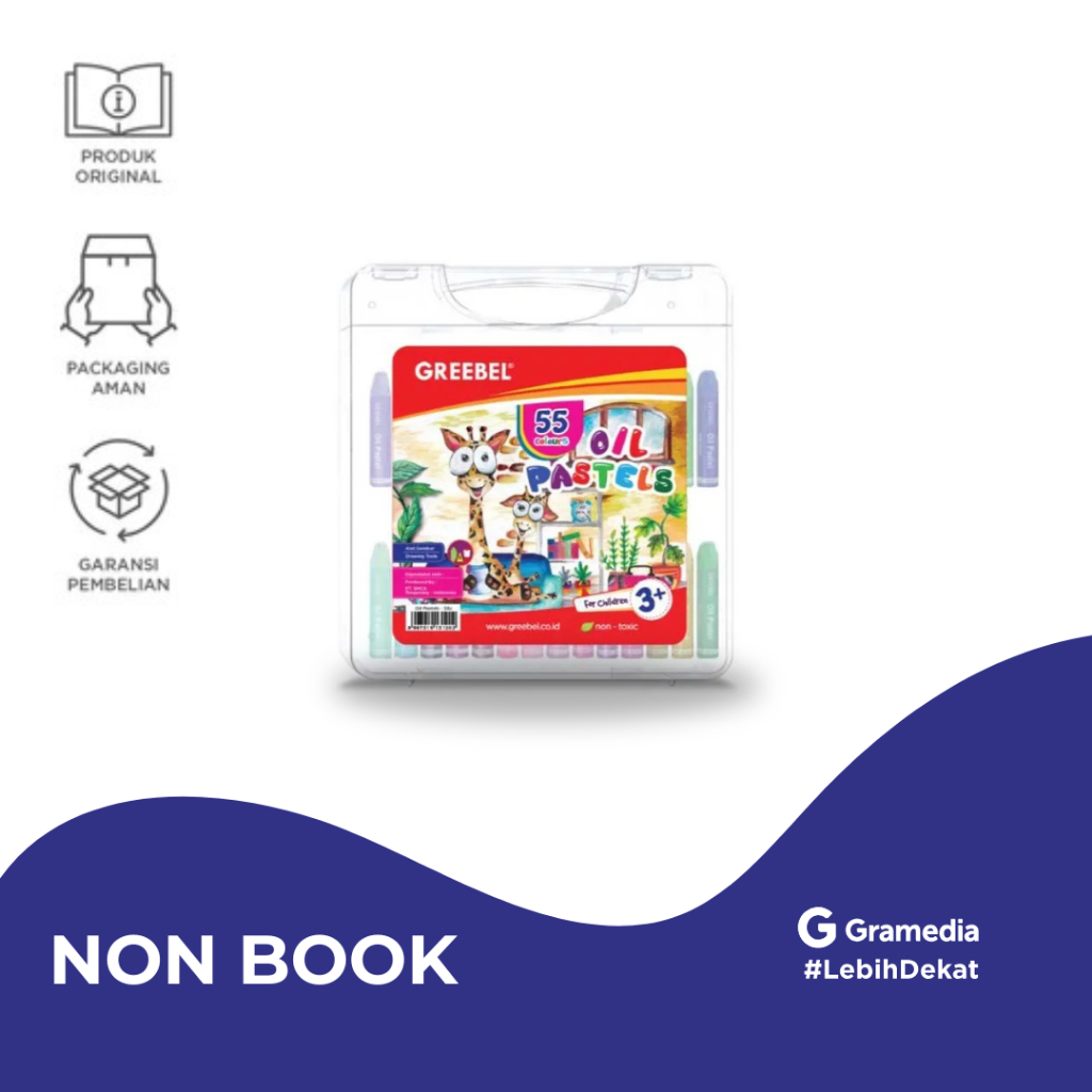 

Kids Oil Pastel Crayon Greebel 55 warna krayon Anak 55w - Gramedia Jember