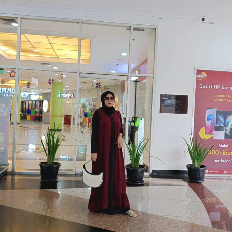 carissa-long cardigan hijab / outer panjang tanpa lengan