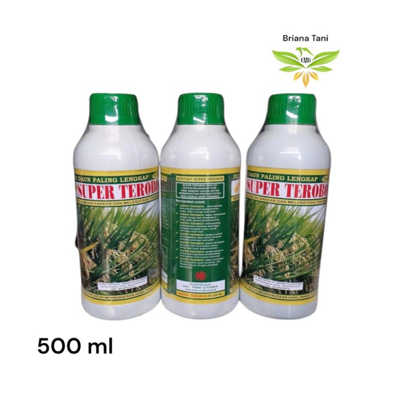 ￼Pupuk Cair Super Trobos Kemasan 500ml + Plus Zpt - Untuk Tanaman Padi super terobos padi