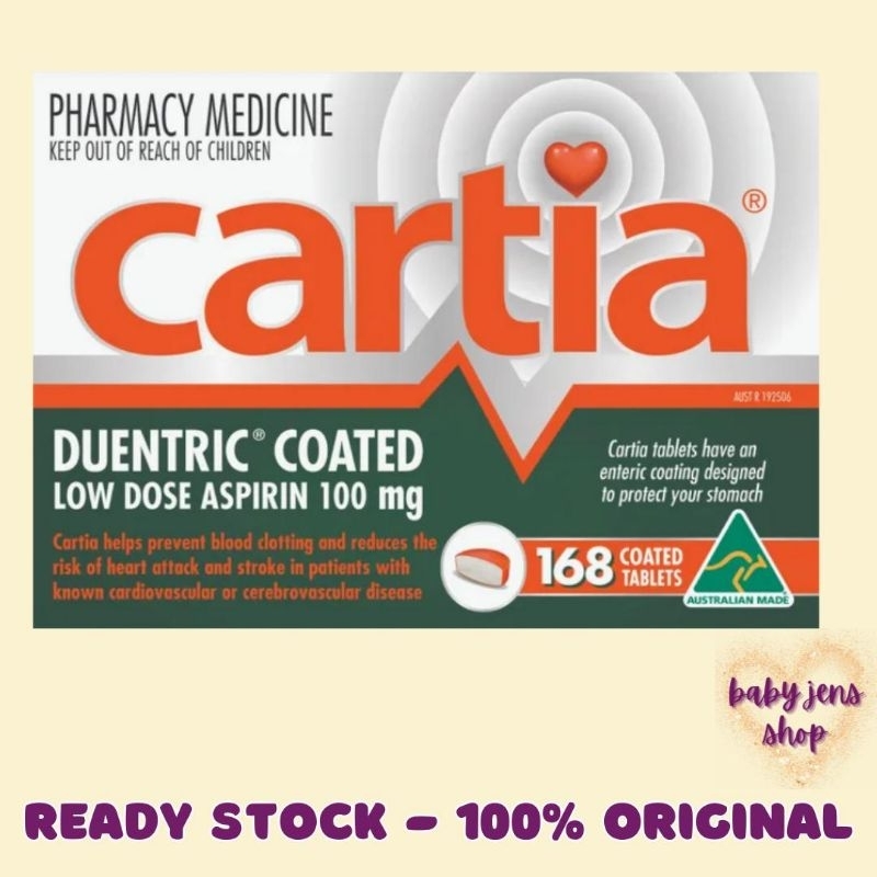 Cartia Low Dose Aspirin 100 Mg 168 Tablets / 28 Tablets