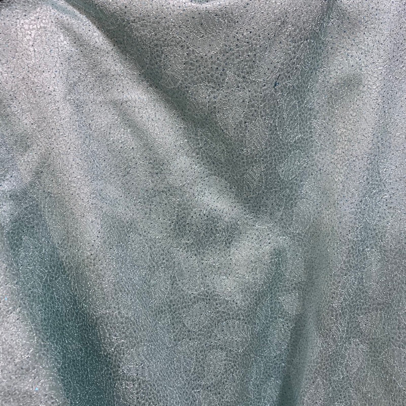 kain jacqguard silk emboss - kain jacqguard silk - kain jacqguard premium - WARNA ICE BLUE