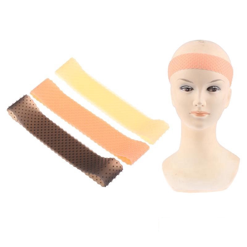 KAWI karet wig silikon grip headband bandana penahan rambut palsu hair band anti slip lace wig