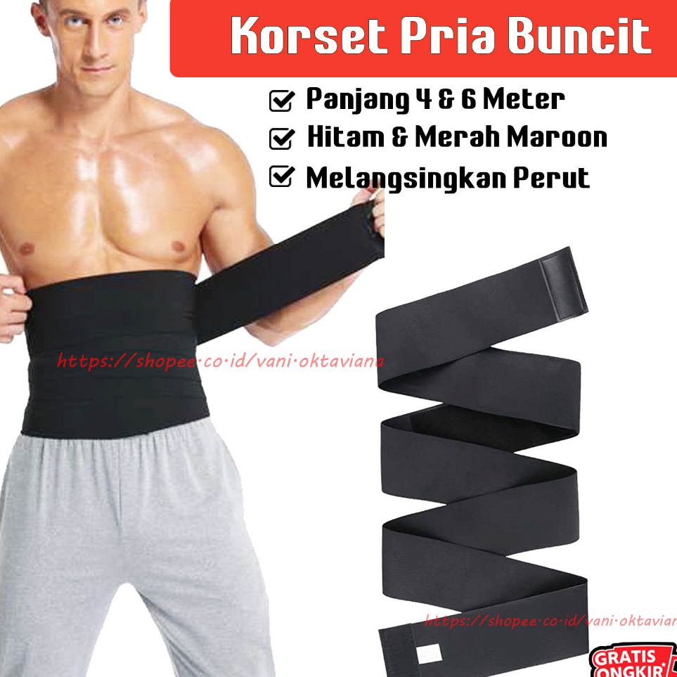 KODE N85E Korset Pria Korset Pelangsing Perut Buncit Pria Korset Lilit Pria Korset Laki Laki Untuk P