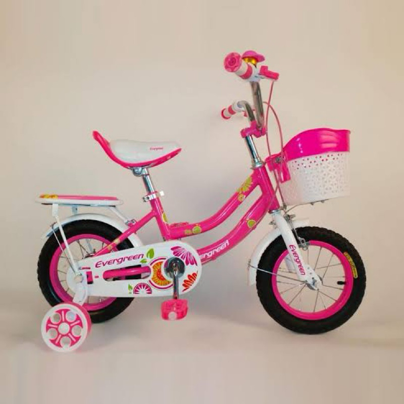 Sepeda Anak Keranjang 12 16 18 Evergreen Daisy