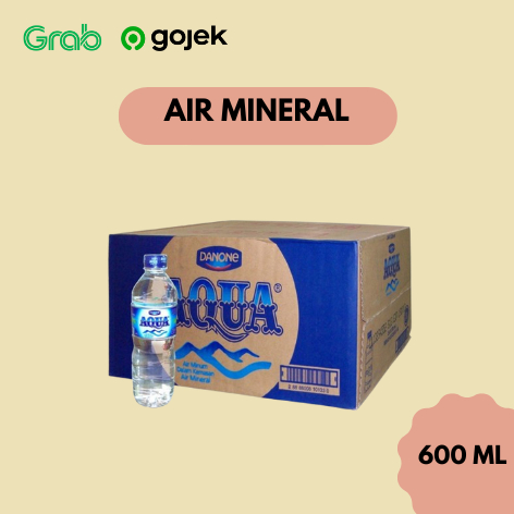 

Aqua Air Mineral Tanggung 600ml - 24 Botol (1 Dus)