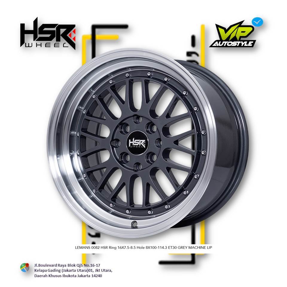 HSR LEMANS R16 - Velg Mobil Mazda2, Mobillio, Avanza, Xenia, Sigra, Ring 16 - HSR Jakarta