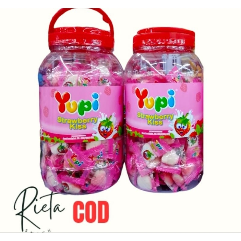 

Permen Yupi Strawbery Kiss Jar Toples 300 Gr