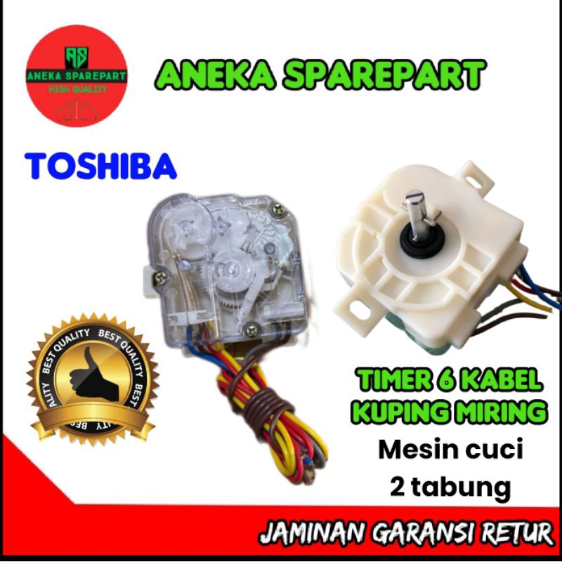 TIMER 6 KABEL MESIN CUCI TOSHIBA 2 TABUNG