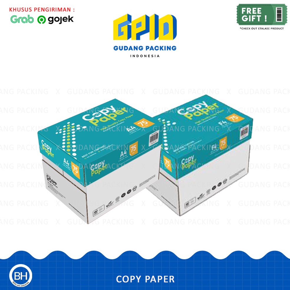 

KODE D99N GOSENDGRAB COPY PAPER Kertas HVS A4 F4 75 Gsm