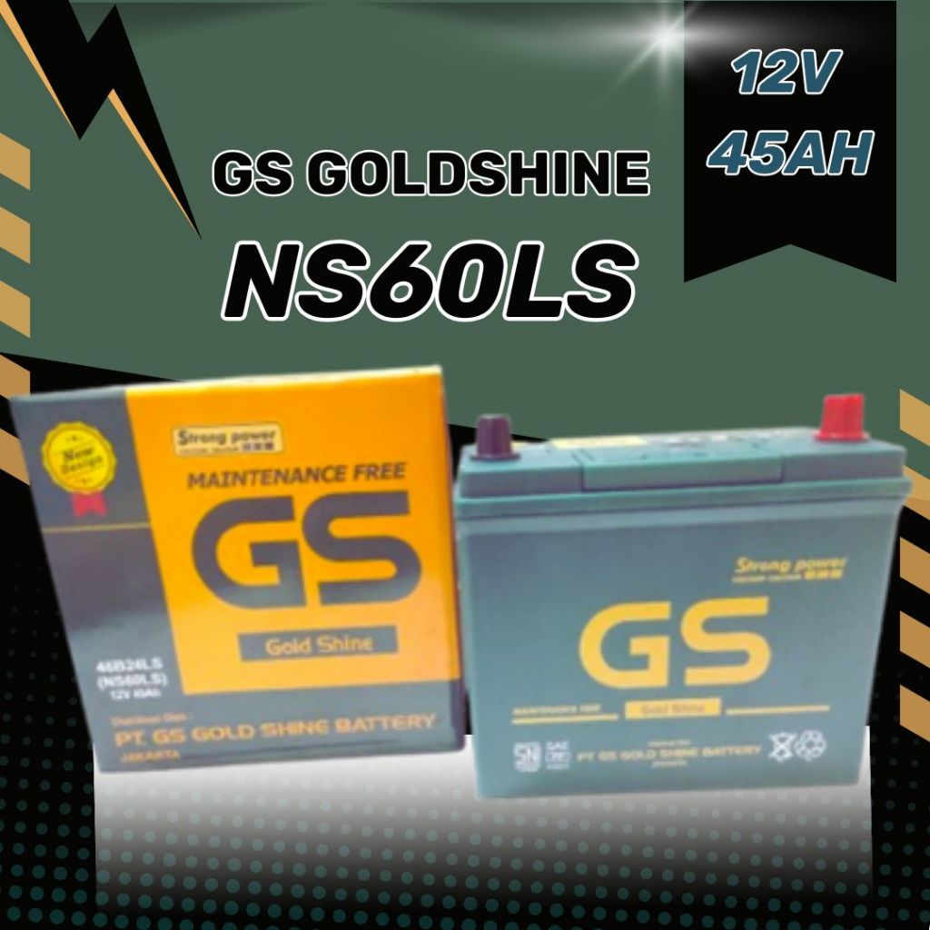 Aki Kering NS60LS GS Gold Shine MF Mobil Honda Civic CRV HRV Odyysey Mazda 2 Hyundai Avega